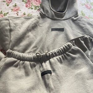 Fear of God Gray Hoodie and Sweatpants Set